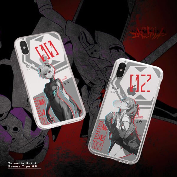 Case Rei Ayanami & Asuka Langley Anime Evangelion